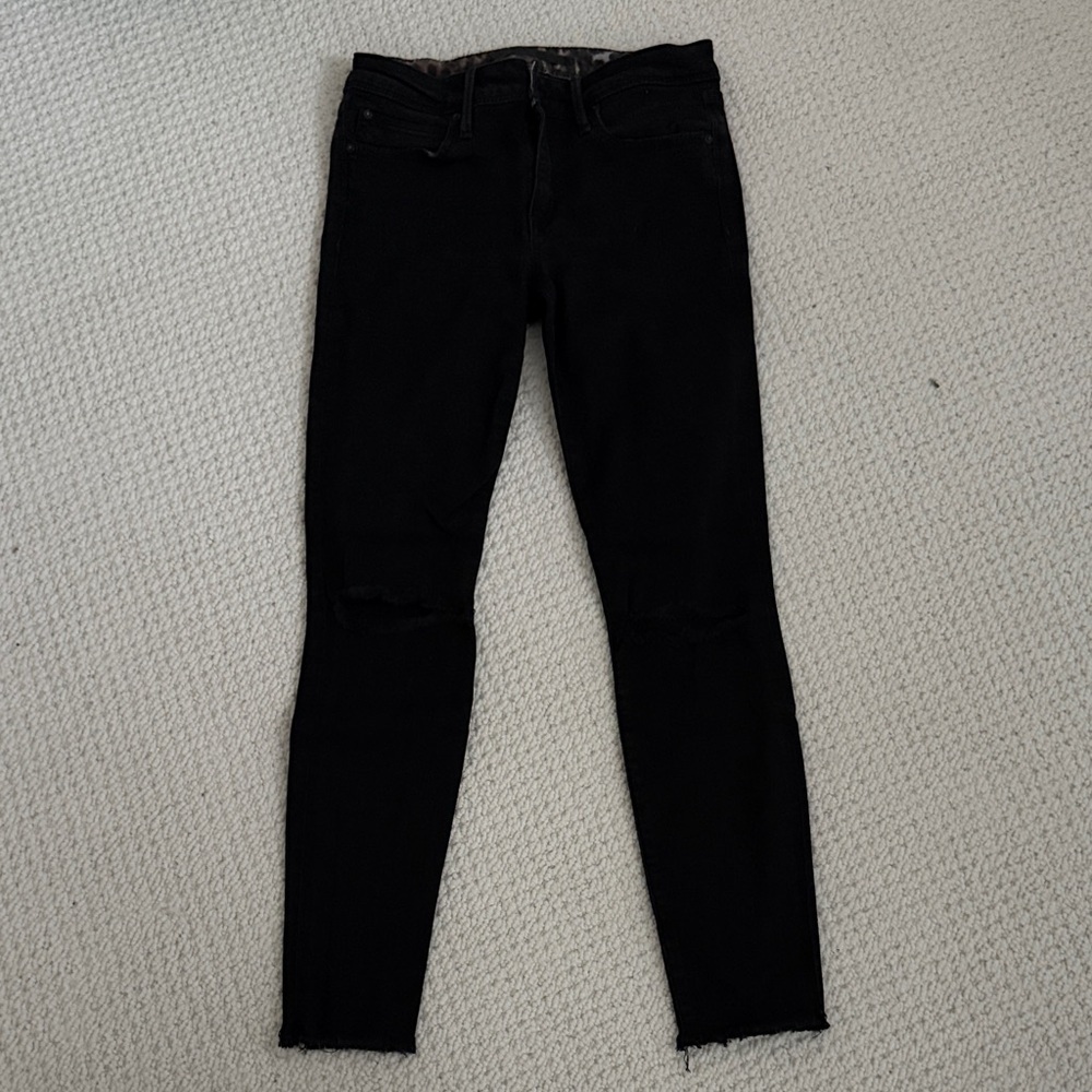 Joe's Jeans Women's Dark Skinny Jeans with knee slits